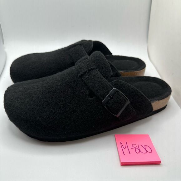 CUSHIONAIRE Womens Clog 8.5 BLACK WOOL - Picture 3 of 7
